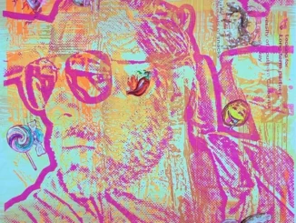 DanAlvarado GotSnacks ScreenprintandAcrylicPaintonWoodPanel 16 x20