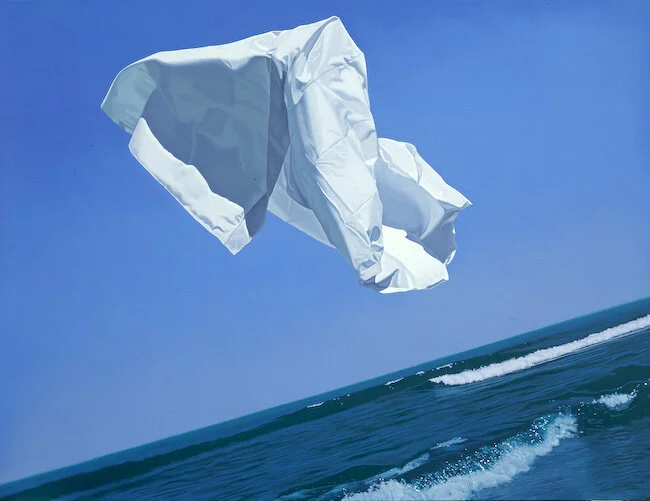 “Naxos (Thrown Drapery),” 1978 | oil on canvas, 60 x 78 in. | Private Collection, New York, NY