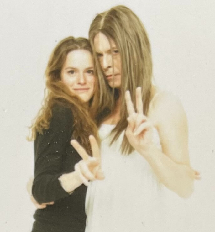 “Double Peace,” Jennifer Elster and David Bowie (styled as the character “Baby Grace” from 1. Outside)