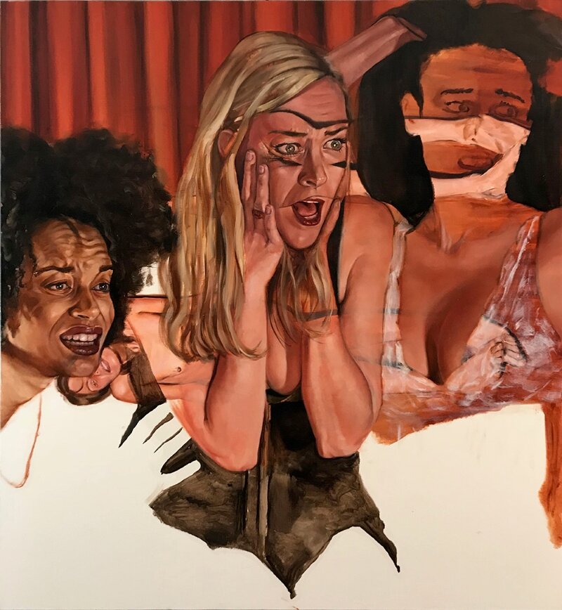 “Horror,” 2015 - Oil on Linen - 54 × 50 × 1 in