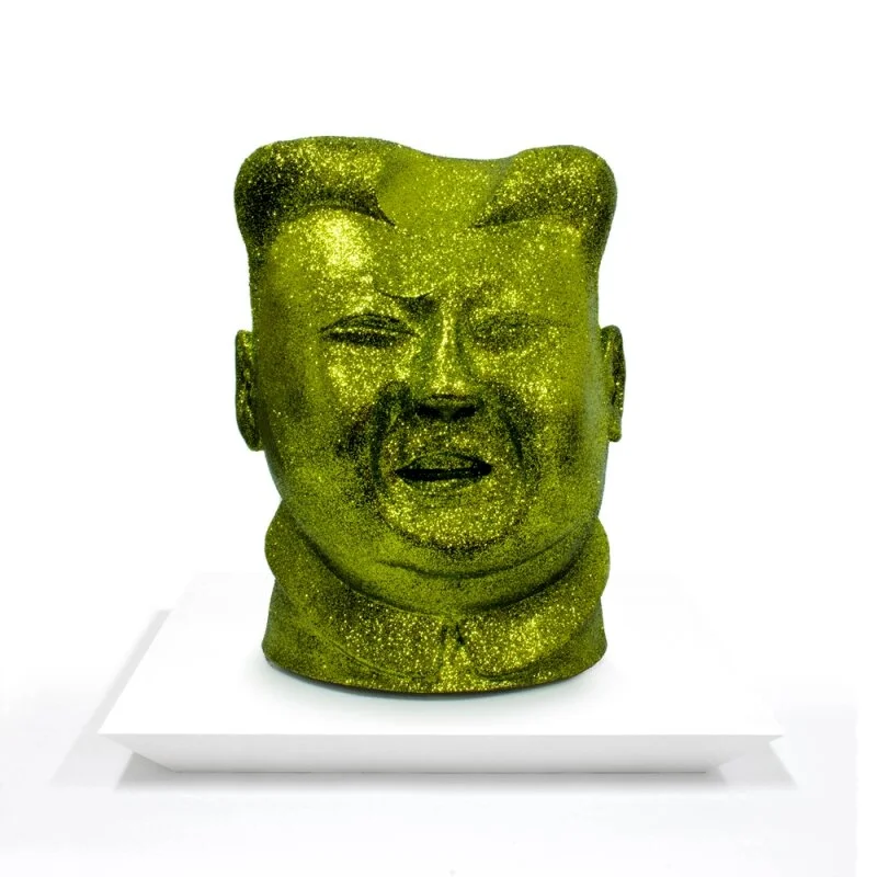 “Kim” - Mixed media on ceramic - 2017 - 33,8 X 28,4 X 26 cm