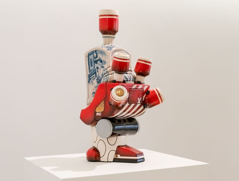 BRENDAN LEE SATISH TANG 4 “Manga Ormolu 5.0x”, 2019, Ceramic - 22 x 11.5 x 10in. (55.9 x 29.2 x 25.4cm)
