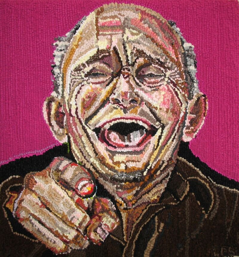 “Ridicule,” 2012 - Discarded clothing, 22 x 21 in