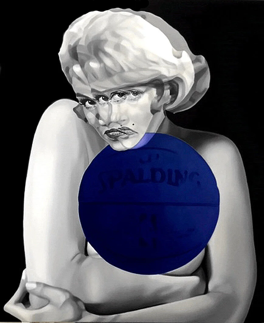 “Spalding Marilyn,” oil on canvas, 125x105cm, 2020