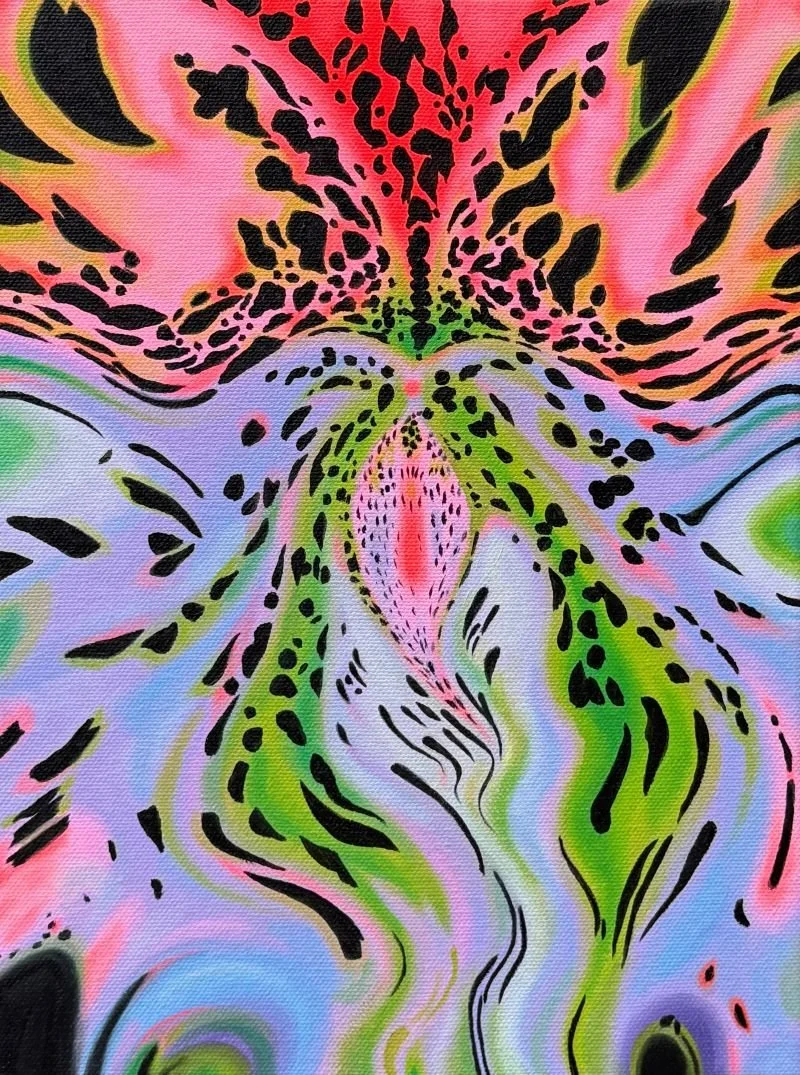 WatermelonOrchid2C9 x12 acryliconcanvas2C2025 RS