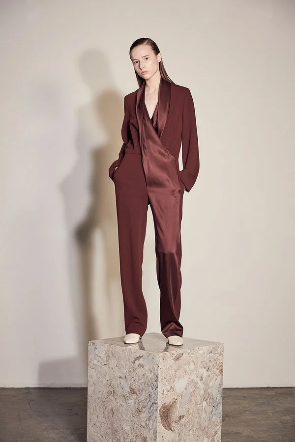 Vega Fluid Crepe Satin Jumpsuit, LEHHO Fall/Winter 2019 collection