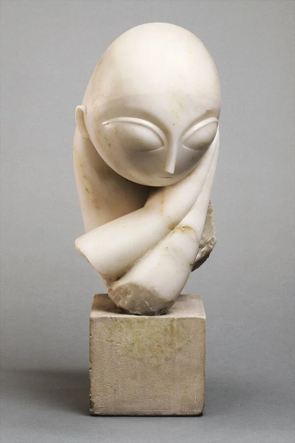 “Mademoiselle Pogany [I],” by Constantin Brâncuși, 1912