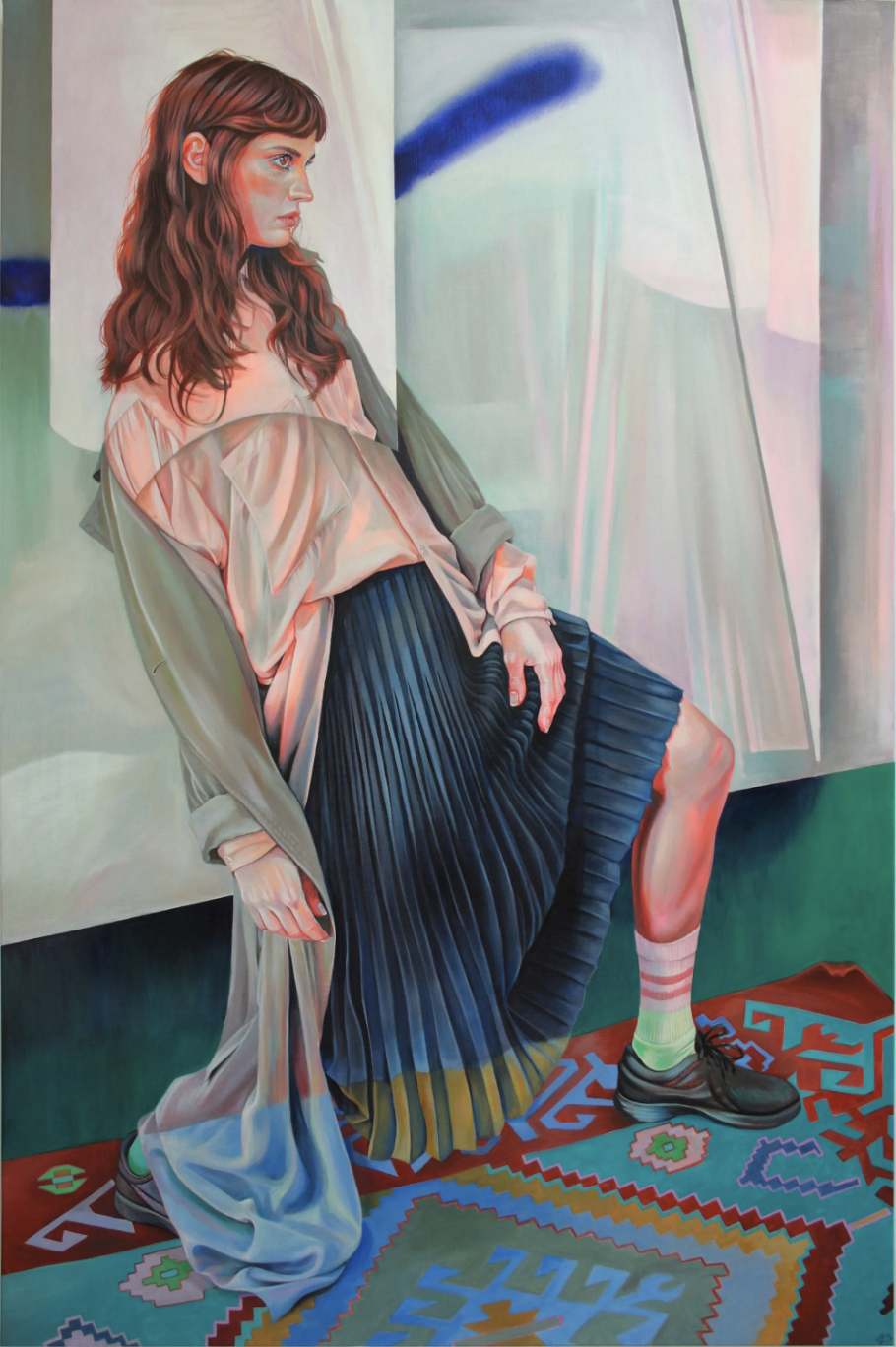 “Composure,” 2020, acrylic on linen, 70.8 x 47.2 inches