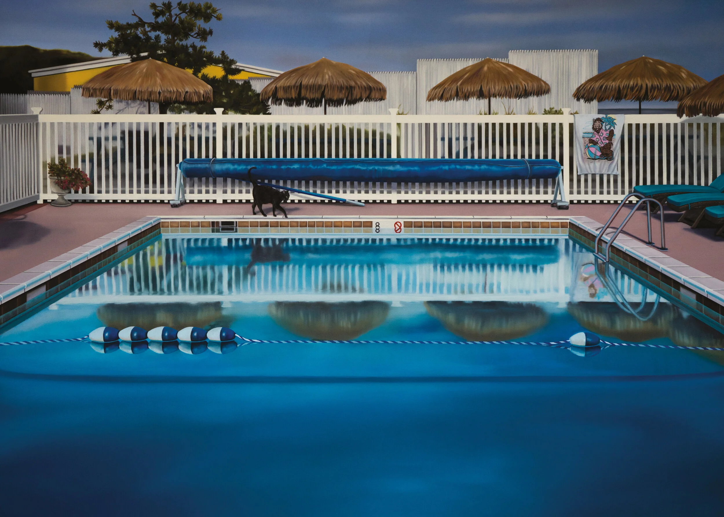 “The Montauk Project (i like your sense of humor)” (2019), Oil on canvas, 39” h x 55” w