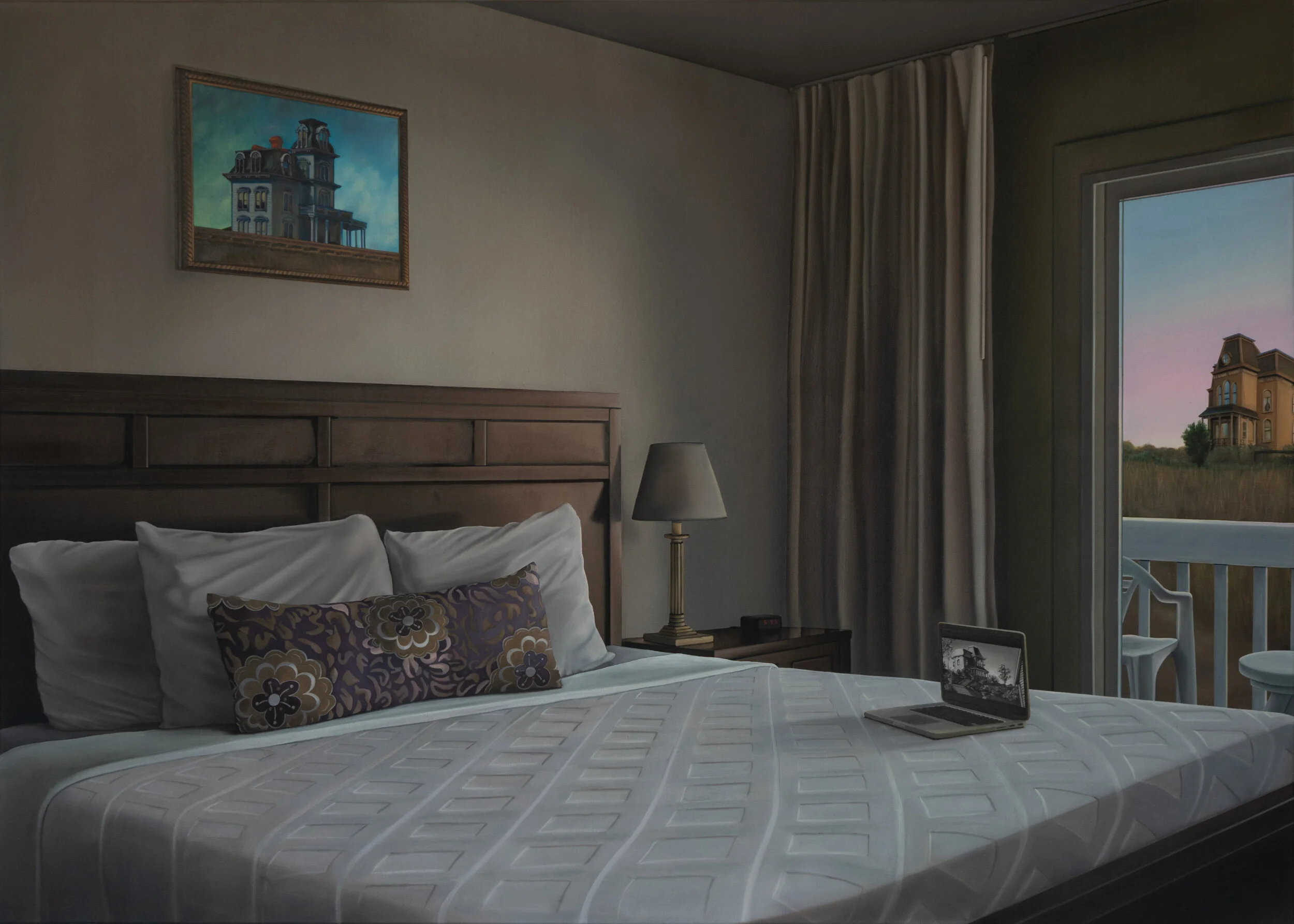 “The Montauk Project (when did i encourage you)” (2019), Oil on canvas, 39” h x 55” w