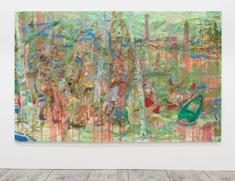 Angela Dufresne, “No Longer the Hazardous Forest,” 2018, 84 inches x 132 inches, 213 x 225 cm