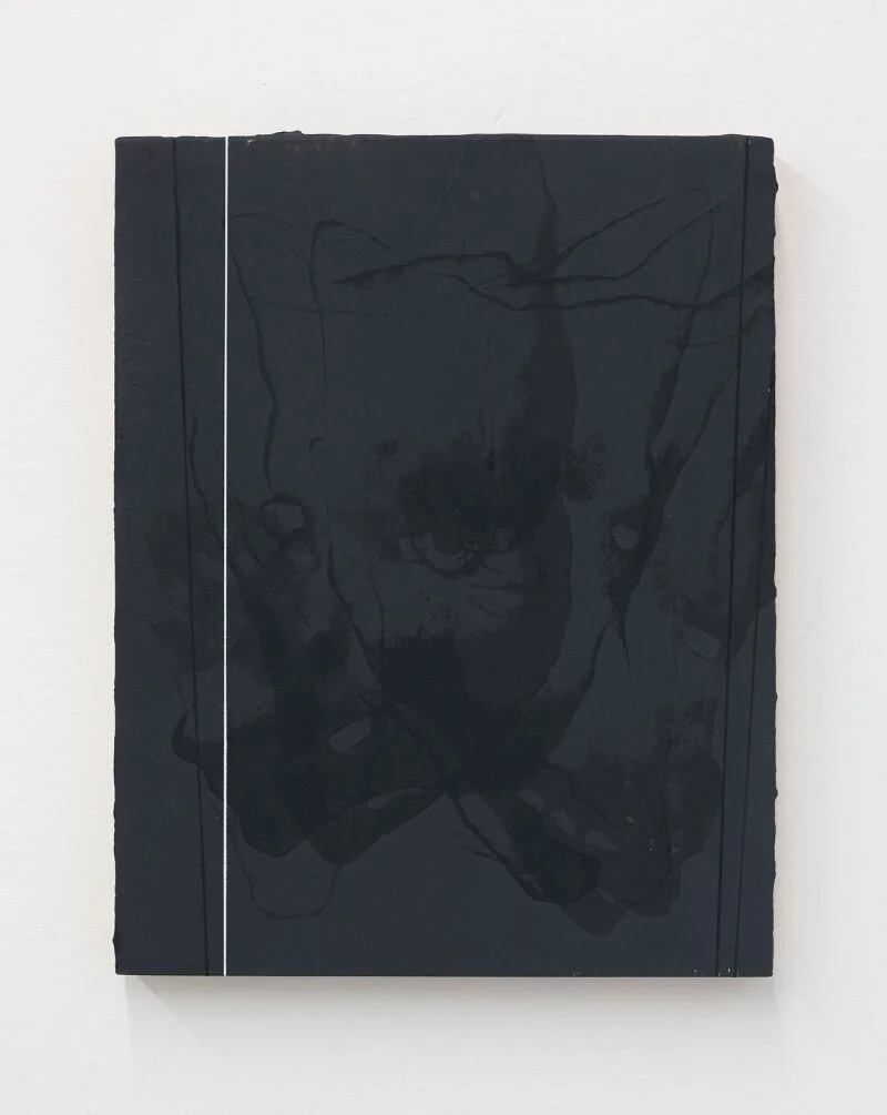 Duane Slick, “The Clarifying Question,” 2018, Acrylic on panel, 14 x 11 inches, 36 x 28 cm