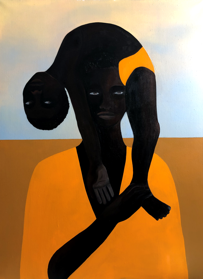 “La paternite #1” 130x97cm, oil on linen, 2020