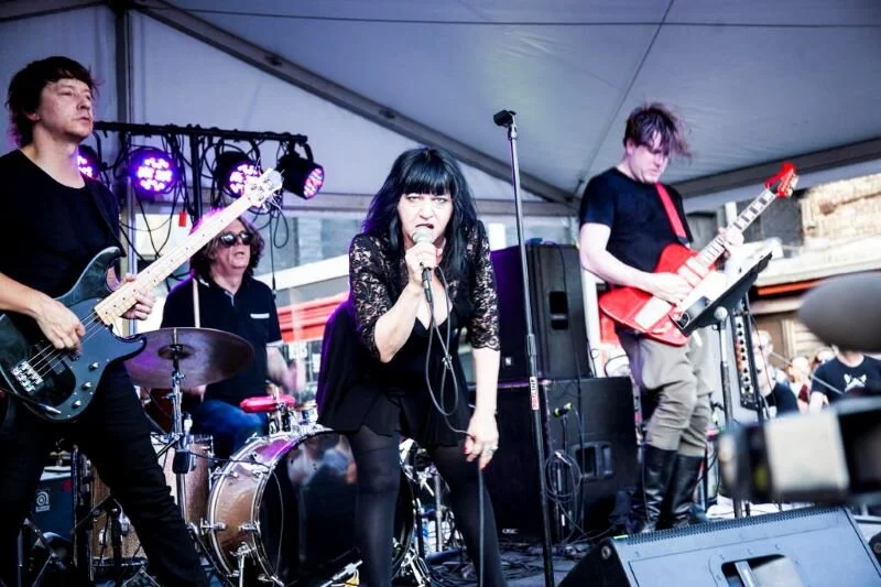 Lydia Lunch with her band Retrovirus - photo by K Fox - courtesy Kino Lorber