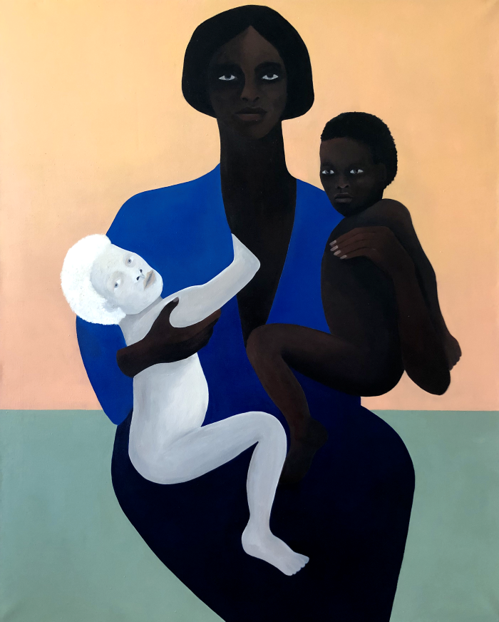 “The Childhood of Jacob and Esau” 162x130cm, Oil on linen, 2020